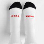 Zen rood wit inkomende premium sokken (Top)