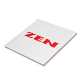 Zen rood wit kleine tegel tegeltje (Zijkant)
