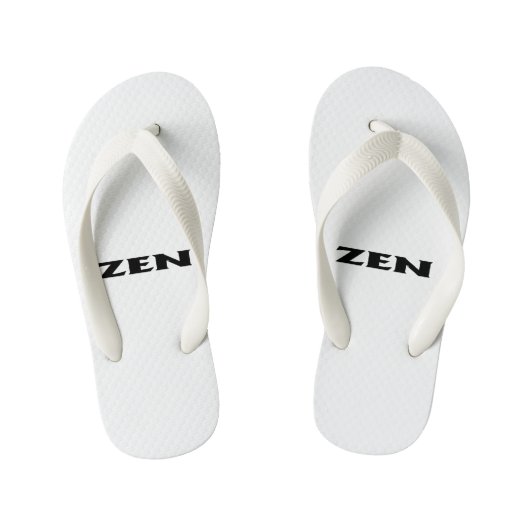 Zen rood wit peuter teenslippers (Voetbed)