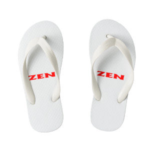 Zen rood wit peuter teenslippers