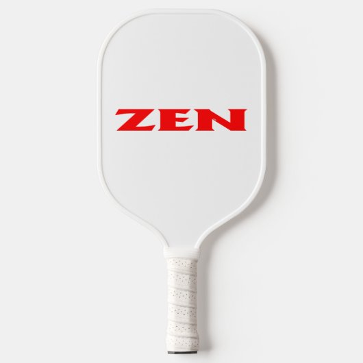 Zen rood wit pickleball paddle (Voorkant)