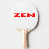 Zen rood wit ping pong peddel tafeltennisbatje (Voorkant)
