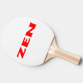 Zen rood wit ping pong peddel tafeltennisbatje (Zijkant)