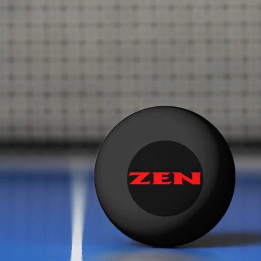 Zen rood zwart 1-sterren ping pong bal pingpongbal (Net)