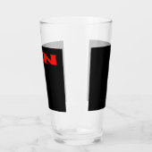 Zen rood zwart glas tumbler (Links)