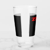 Zen rood zwart glas tumbler (Rechts)