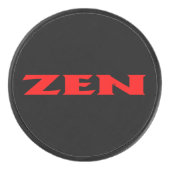 Zen rood zwart hockey puck (Voorkant)
