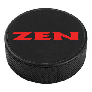 Zen rood zwart hockey puck