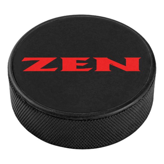 Zen rood zwart hockey puck (3/4)