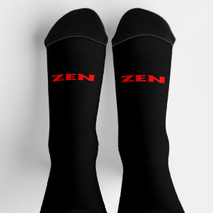 Zen rood zwart inkomende premium sokken