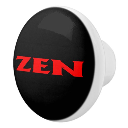 Zen rood zwart keramische knop (Rechts)