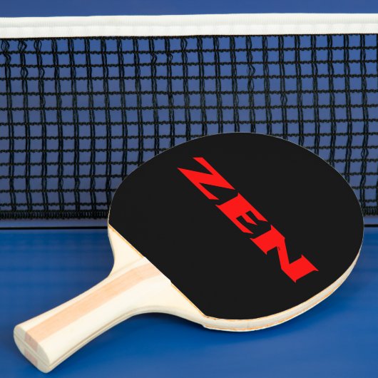 Zen rood zwart ping pong paddle tafeltennisbatje (Insitu)