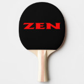 Zen rood zwart ping pong paddle tafeltennisbatje (Voorkant)