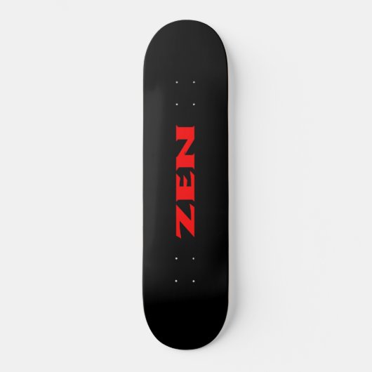 Zen rood zwart skateboard (Voorkant)