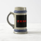 Zen rood zwart stein bierpul (Links)