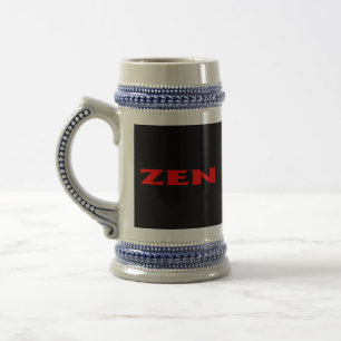 Zen rood zwart stein bierpul
