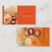 Zen room, DIY achtergrondkleur Visitekaartje (Voorkant / Achterkant)