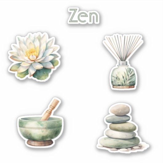 Zen Rotsen Sticker (Voorkant)