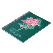 Zen Roze Lotus Bloem | Reiki Meesters en Genezers Notitieboek (Linkerzijde)