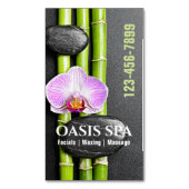 Zen Salon Aromatherapie Massage Therapy Beauty SPA Magnetisch Visitekaartje (Voorkant Verticaal)