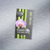 Zen Salon Aromatherapie Massage Therapy Beauty SPA Magnetisch Visitekaartje (Voorbeeld)
