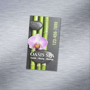 Zen Salon Aromatherapie Massage Therapy Beauty SPA Magnetisch Visitekaartje