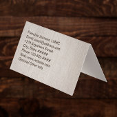 Zen Sand Labrynth and Stones with Faux Linen  Visitekaartje