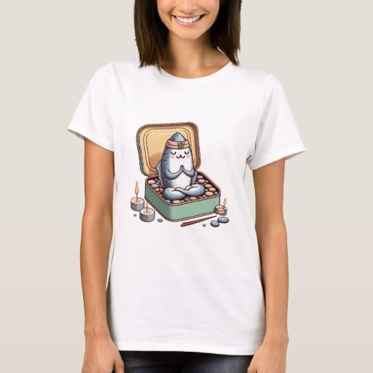 Zen Sardine Yoga Dames T-shirt (Voorkant)