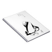 Zen schilderij van Daruma (Bodhidharma) van Shokad Notitieboek (Rechterzijde)