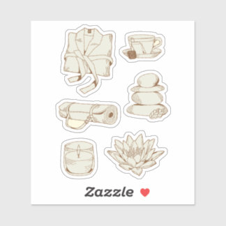 Zen Self Care Planner Sticker Sheet