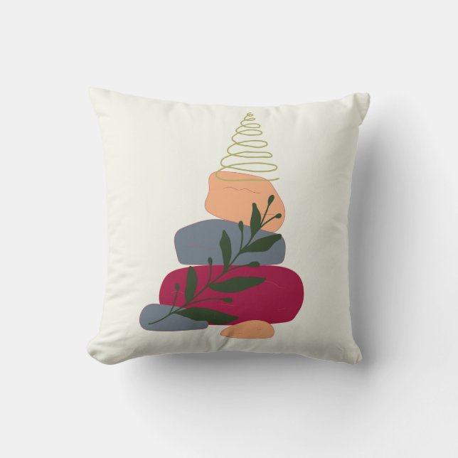 "Zen Serenity" decoratief kussen (Voorkant)