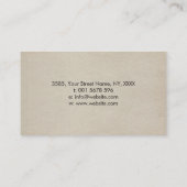 Zen Serenity Landscape - Sakura Mountain Sunset Visitekaartje (Achterkant)