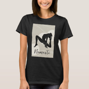 Zen silhouette yoga meditatie gezondheid namaste t-shirt