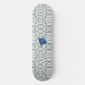 ZEN：Soft Blue & White Serenity Customizable  Persoonlijk Skateboard (Voorkant)