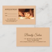 Zen SPA Acupressure Massage therapie Afspraak Afsprakenkaartje (Voorkant / Achterkant)