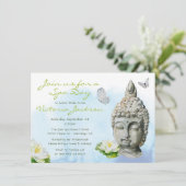 Zen Spa Bridal Shower-uitnodiging Kaart (Staand voorkant)