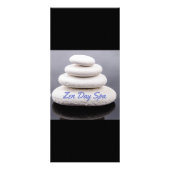 Zen Spa Resort-rackkaart en prijslijst Reclamekaart (Achterkant)