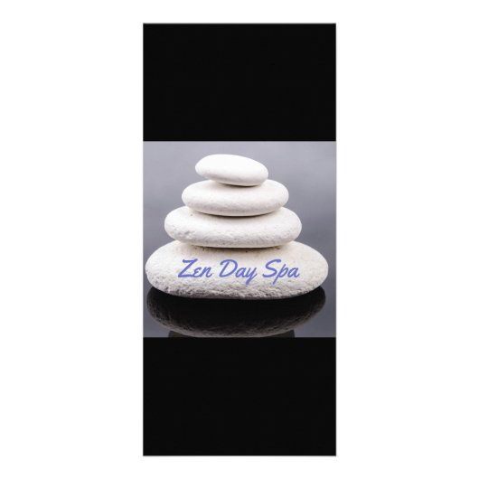 Zen Spa Resort-rackkaart en prijslijst Reclamekaart (Achterkant)
