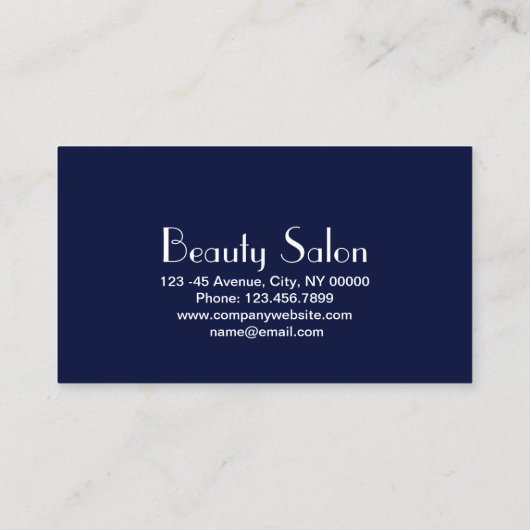 Zen SPA Salon Aromatherapie Massage Therapie Visitekaartje (Achterkant)