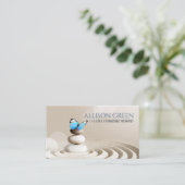 Zen SPA Salon Aromatherapie Massage Therapie Visitekaartje (Staand voorkant)