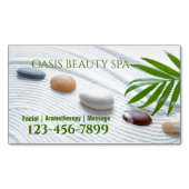 Zen SPA Salon Aromatherapie Massagetherapeut Magnetisch Visitekaartje (Voorkant)