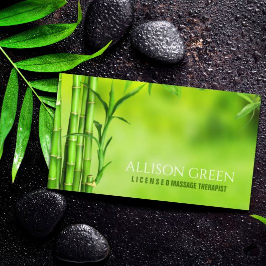 Zen SPA Salon Aromatherapie Massagetherapeut Visitekaartje