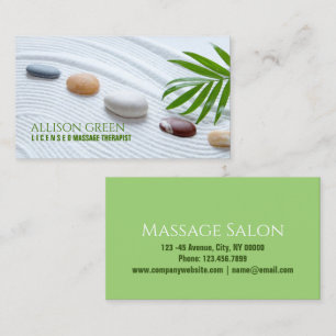 Zen SPA Salon Aromatherapie Massagetherapeut Visitekaartje