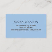 Zen SPA Salon Massage Therapie Meditatie Yoga Visitekaartje (Achterkant)