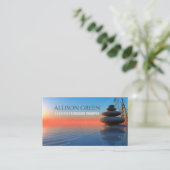 Zen SPA Salon Massage Therapie Meditatie Yoga Visitekaartje (Staand voorkant)