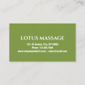 Zen SPA Schoonheidssalon Aromatherapie Massage The Visitekaartje (Achterkant)