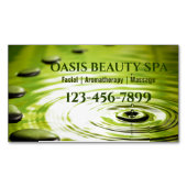 Zen SPA Wellness Meditatie Aromatherapie Massage Magnetisch Visitekaartje (Voorkant)