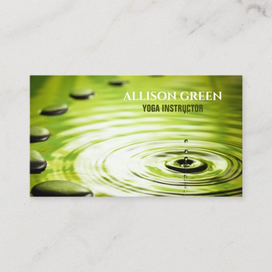 Zen SPA Wellness Meditatie Instructeur Yoga Visitekaartje (Voorkant)
