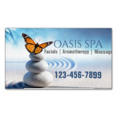Zen SPA Yoga Instructeur Meditatie Massage Therapi Magnetisch Visitekaartje (Voorkant)