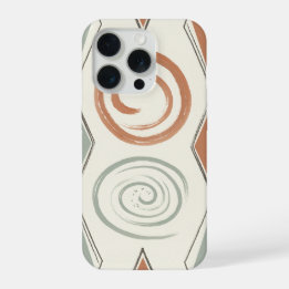 Zen Spiraal Concentrische Cirkel Geometrisch iPhone 15 Pro Case